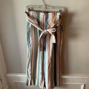 Madewell Striped Paper Bag Pants - S